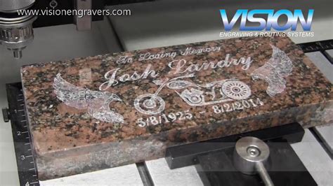 granite headstone engraving machines